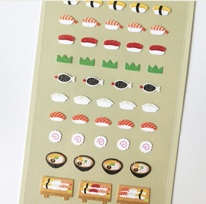 迷你點綴用貼紙 壽司｜ SUATELIER 韓國