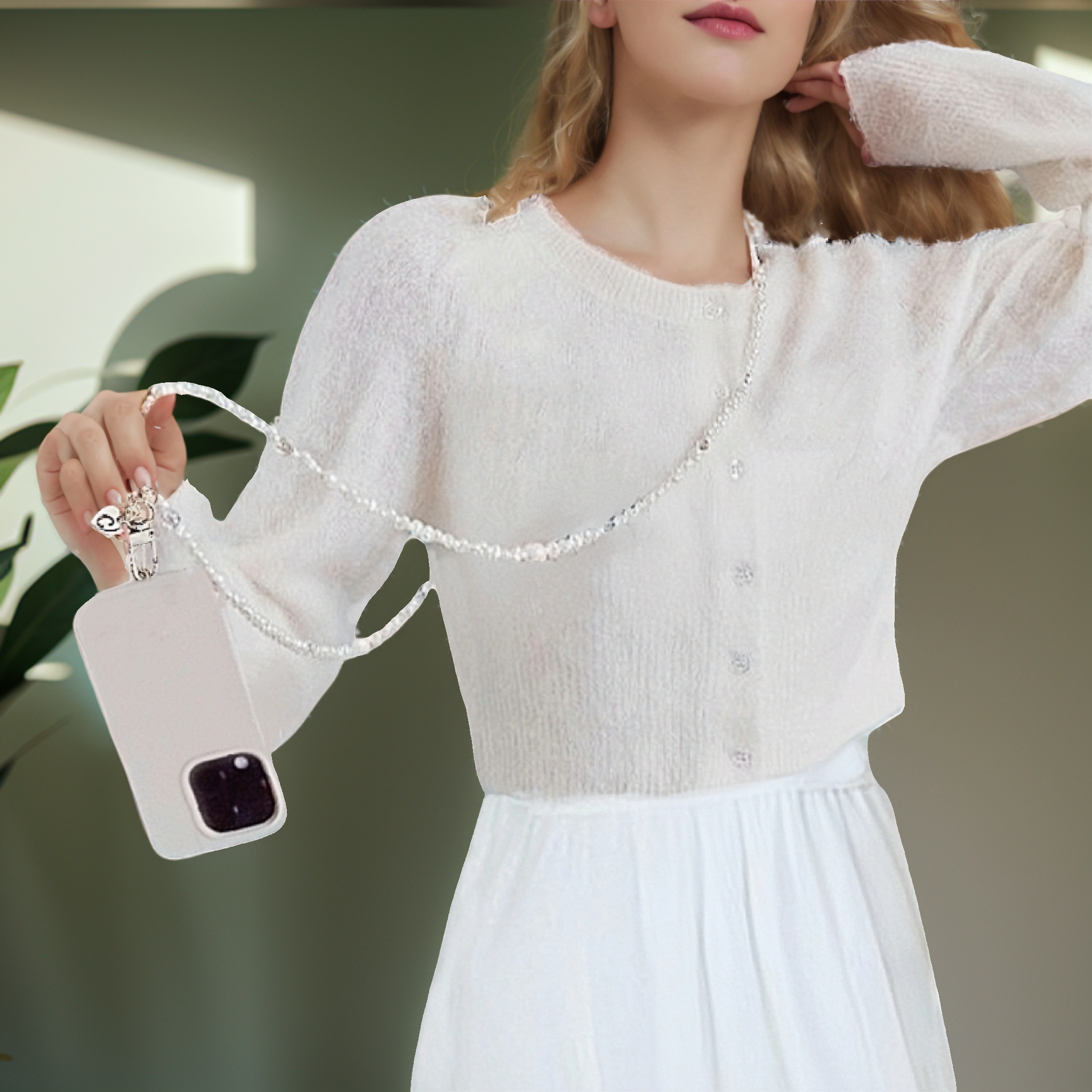 字母串飾手機掛鏈