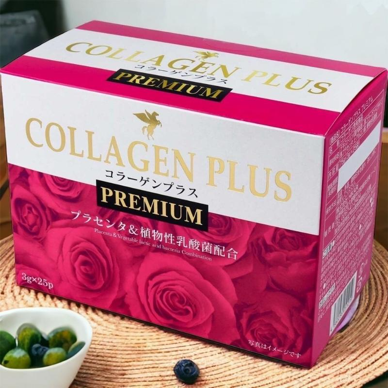 日本 HIKARI Collagen Plus 膠原蛋白粉 3g×25包｜膠原蛋白＋胎盤素＋玻尿酸＋乳酸菌 Premium 養膚配方