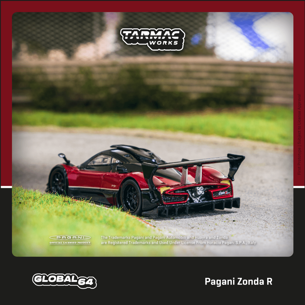 Tarmac 1/64 Pagani Zonda R Rosso Dubai