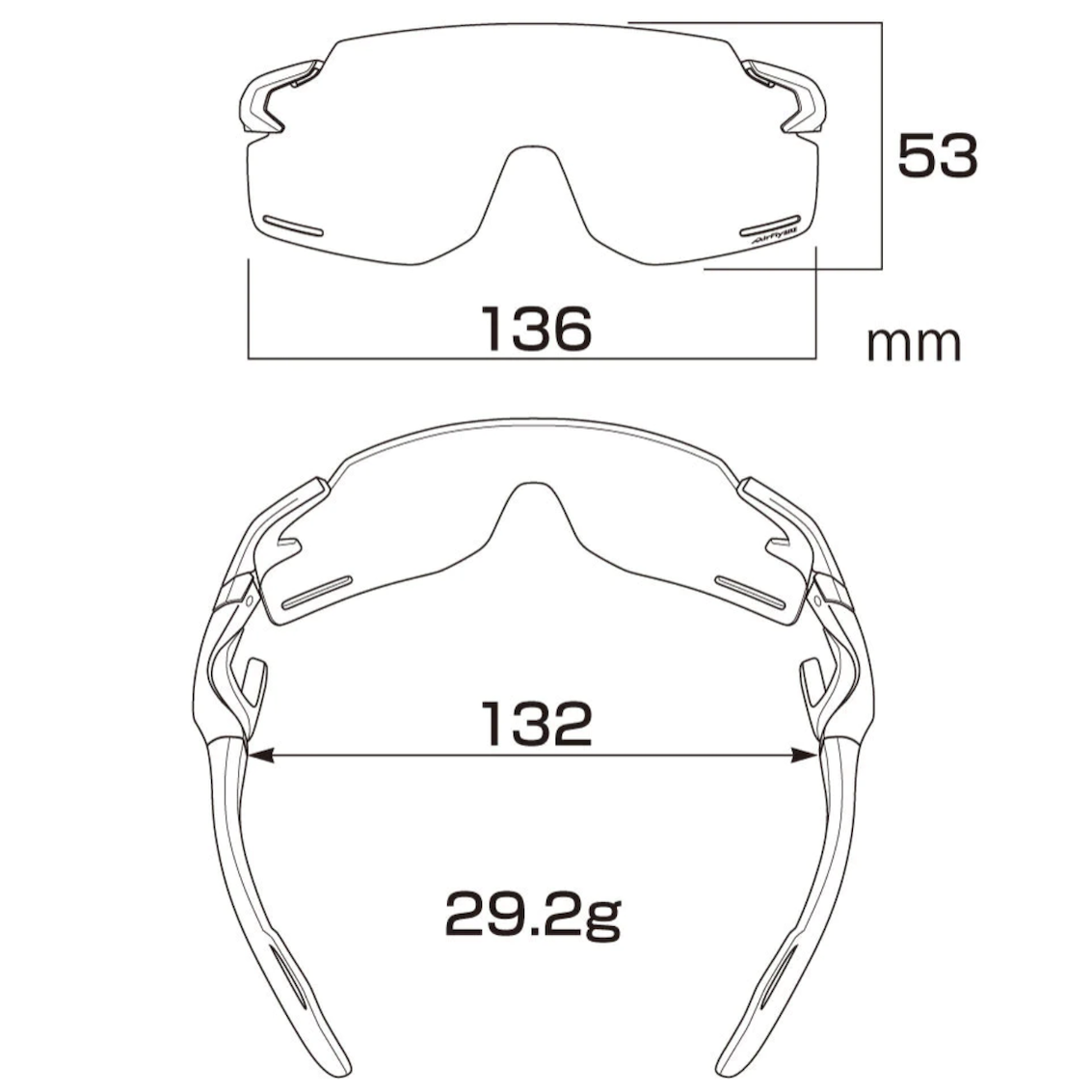日本製 AirFly AF-301 C-33 BK 變色運動太陽眼鏡
