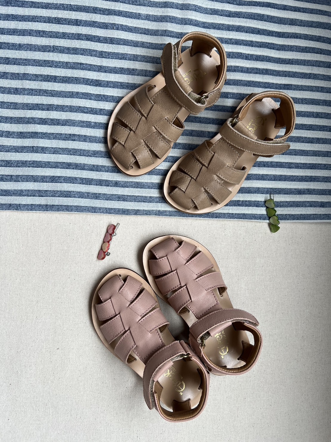 EUREKA 真皮編織涼鞋 魔鬼氈款式 （現貨）