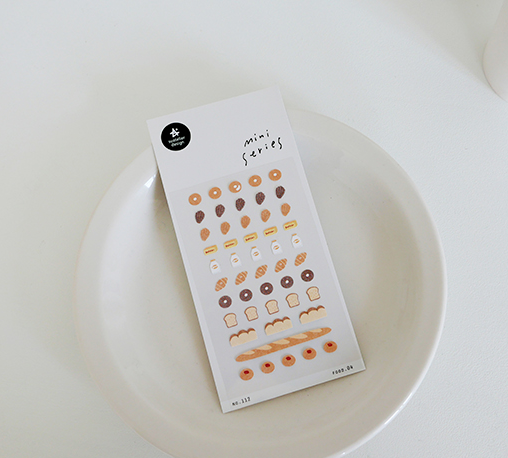 迷你點綴用貼紙 麵包｜ SUATELIER 韓國