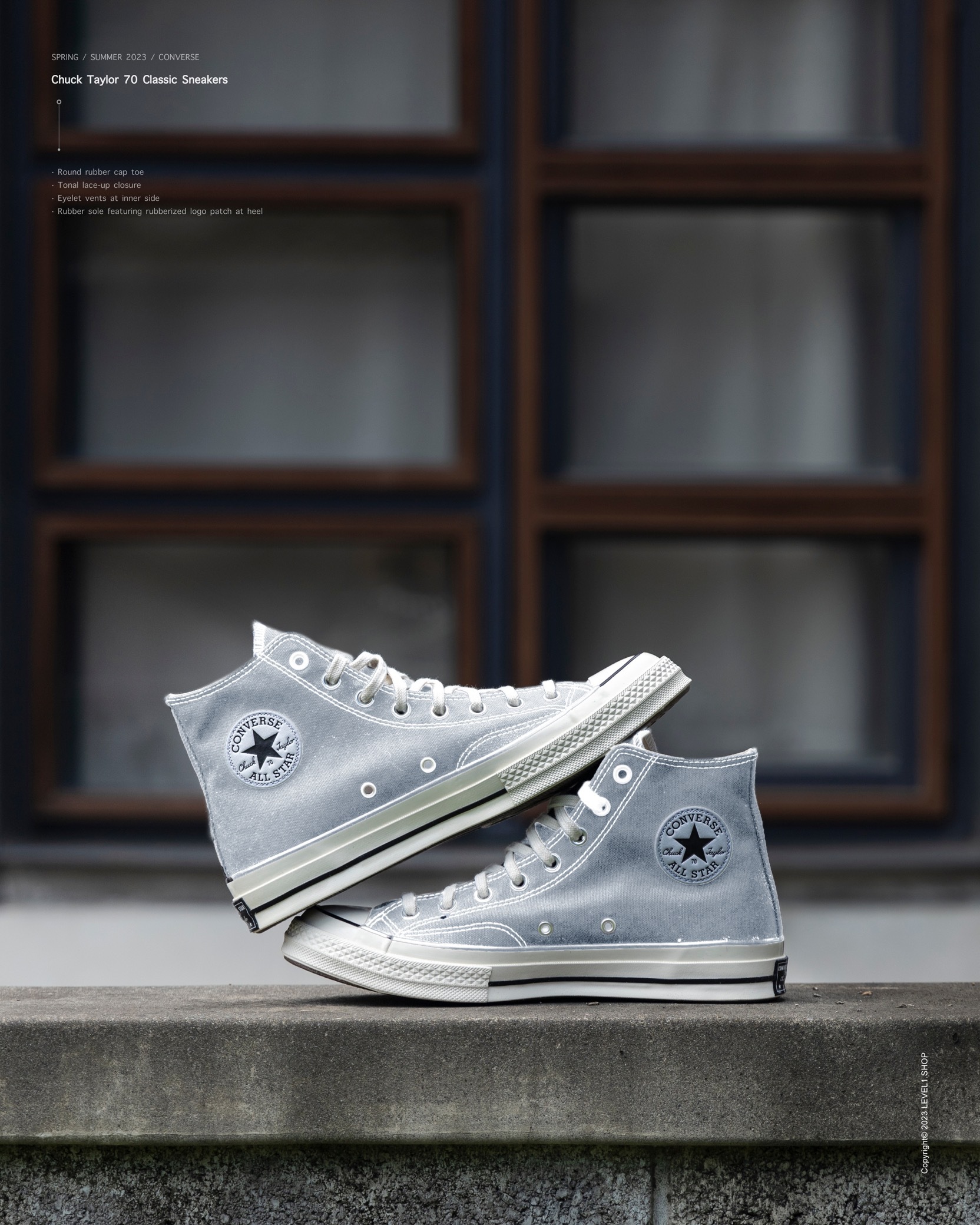 CONVERSE- All Star Chunk 70 1970s - Black " 170552C "