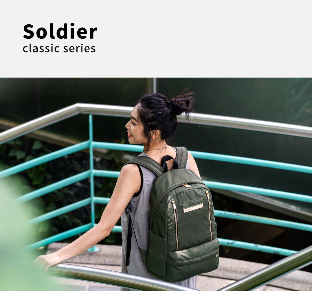 輕旅行後背包-軍綠色 SOS1381-324形象照