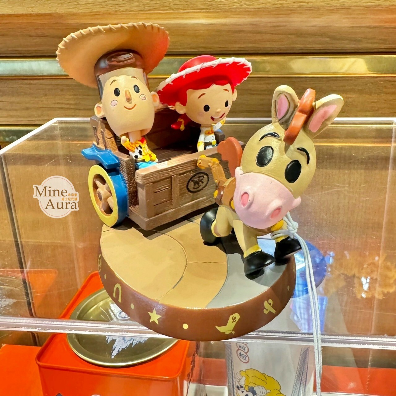 Q版 胡迪 Woody 翠絲 Jessie 紅心馬車造型 擺飾品 玩具總動員 Toy Story -上海迪士尼樂園