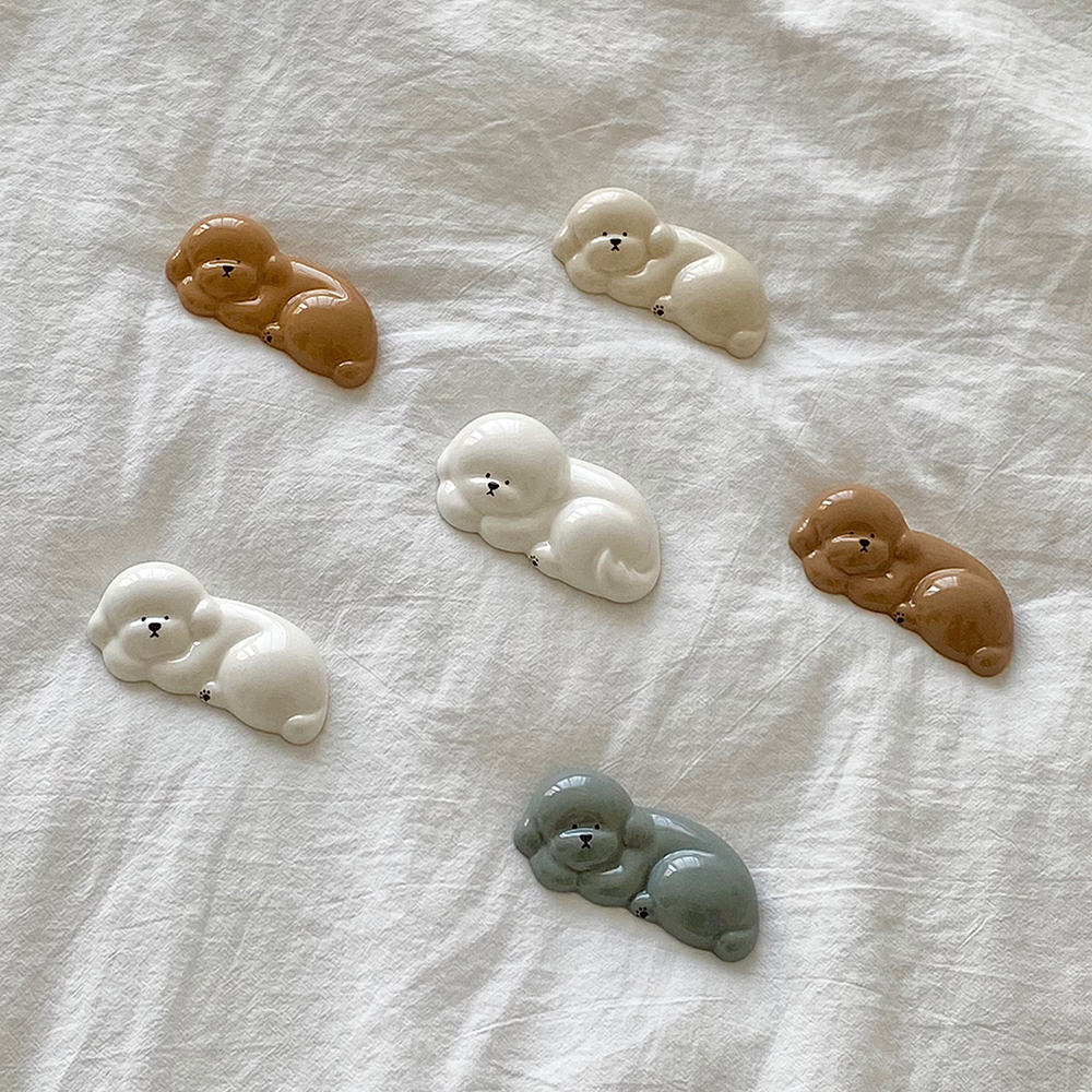 Tteokguknuna 比熊貴賓筷架/湯匙架