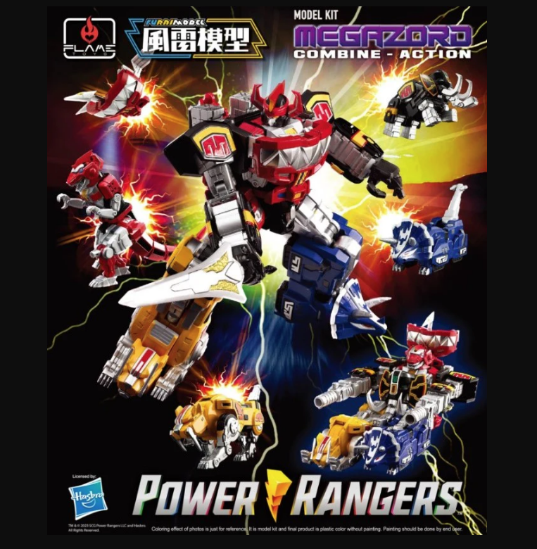 (24年6月尾到貨) Flame Toys - [Furai Model] Megazord  風雷模型組裝模型金剛戰士恐龍戰隊大獸神 (4897054514418)