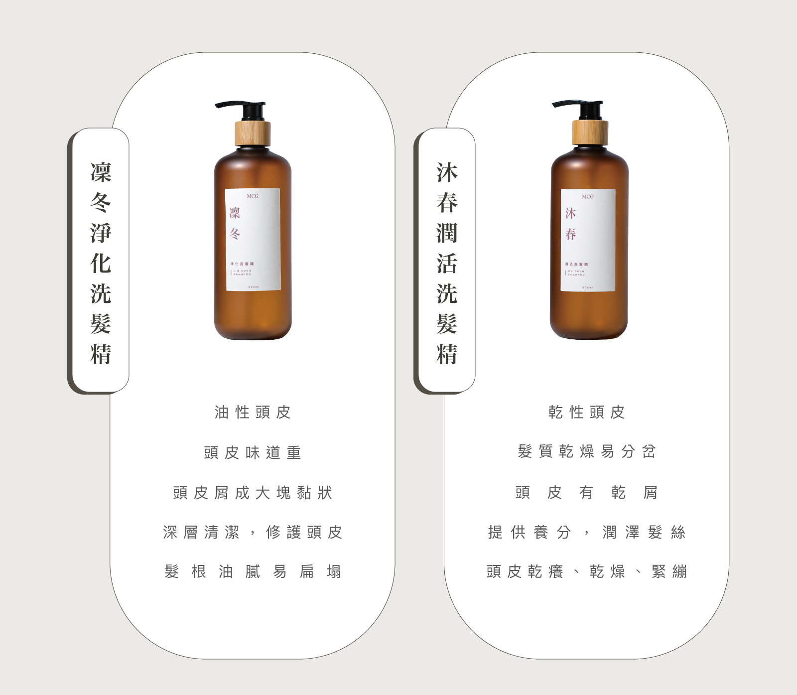 凜冬淨化控油洗髮精及沐春潤活保濕洗髮精介紹