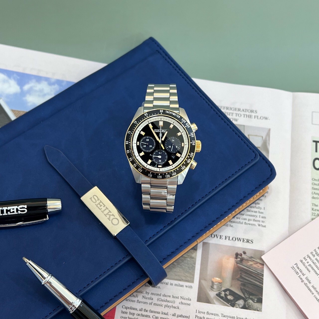 【SEIKO 精工】PROSPEX SpeedTimer太陽能計時腕錶V192-0AH0G 41.4mm 現代鐘錶