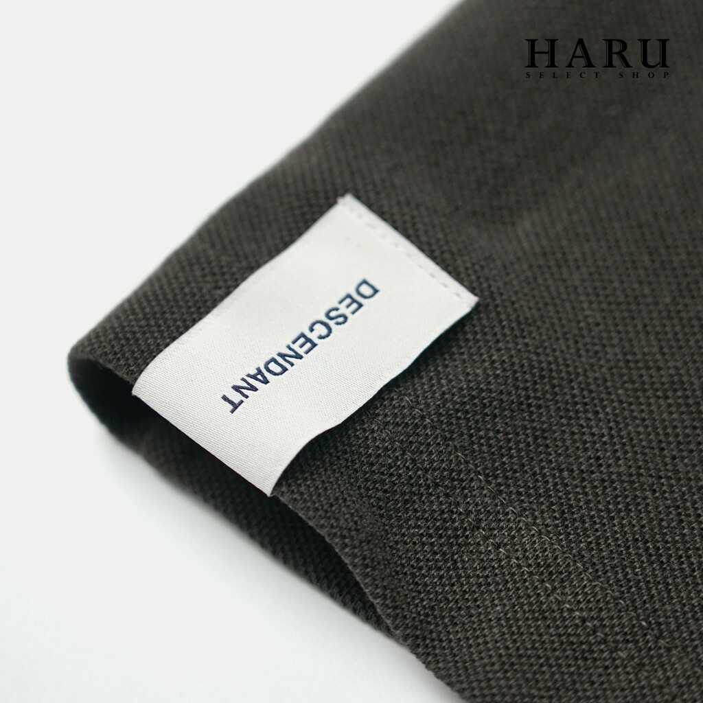 DESCENDANT 20SS CACHALOT CREW NECK 重水洗 黑  LOGO 短T