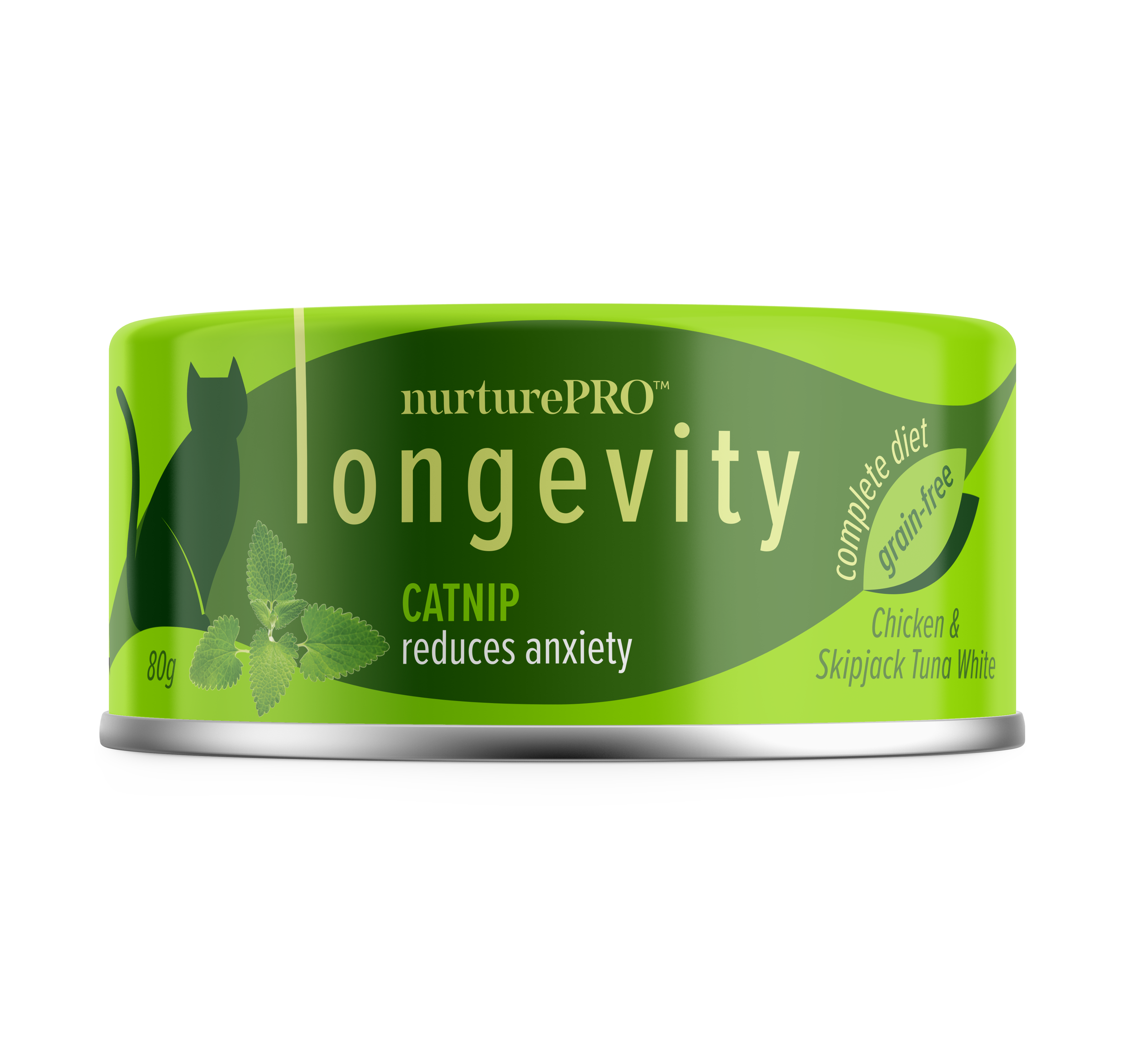 NurturePRO Longevity 綠茶肉絲主食罐系列