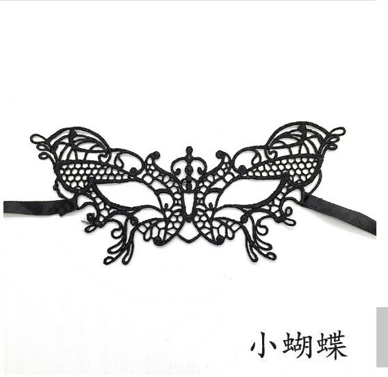熱賣派對黑色蕾絲面具舞會眼罩（不定型-小蝴蝶）
