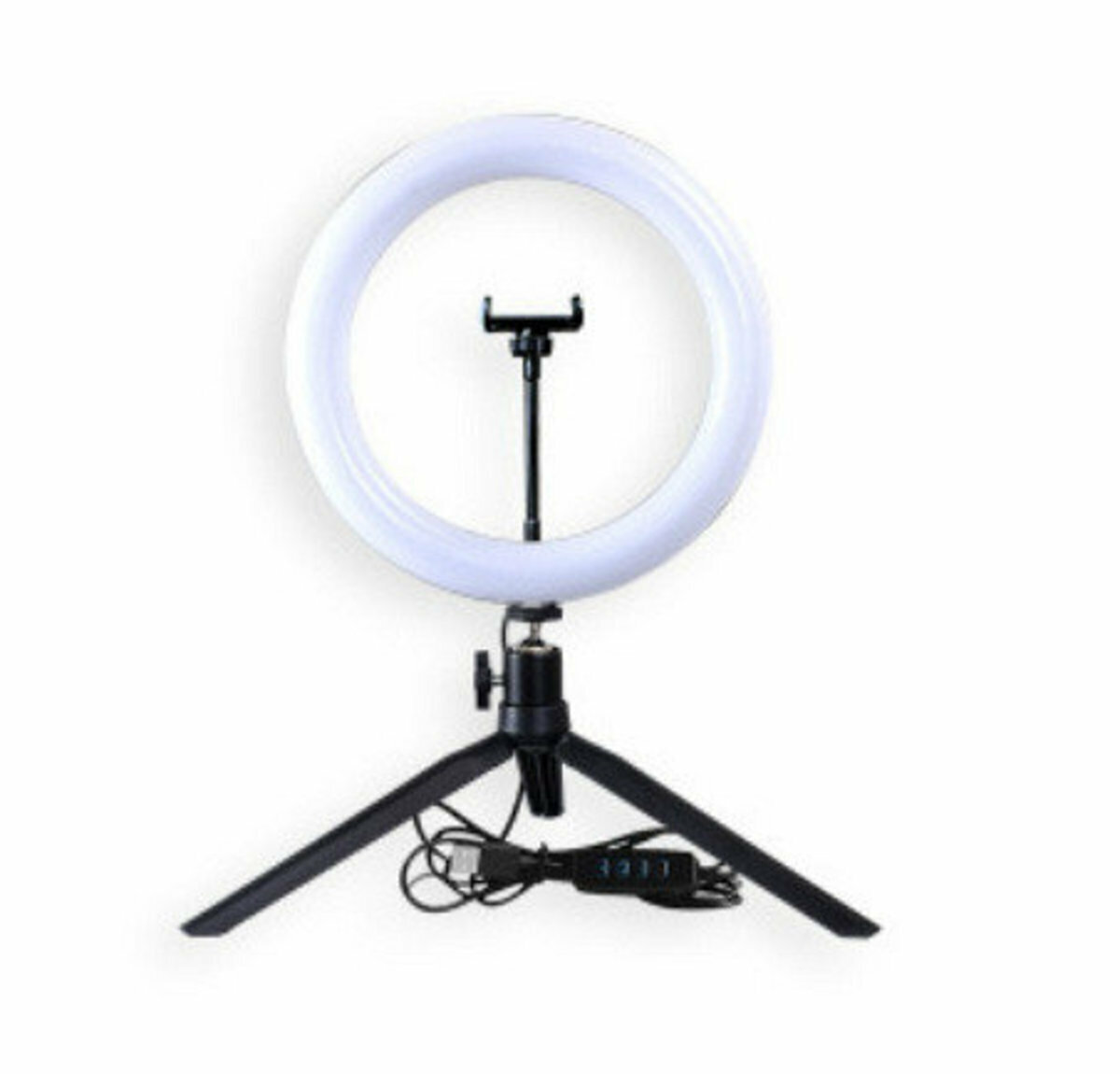 KL Live Lighting Mobile Phone Holder Special Artifact (30cm Light + Gimbal + Mobile Phone Clamp + 19cm Desktop Stand)