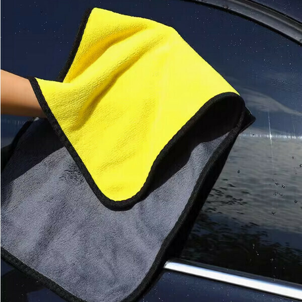 (Single Pack) Absorbent Double-sided Thickened Car Wash Towel Car Towel (30x40cm)