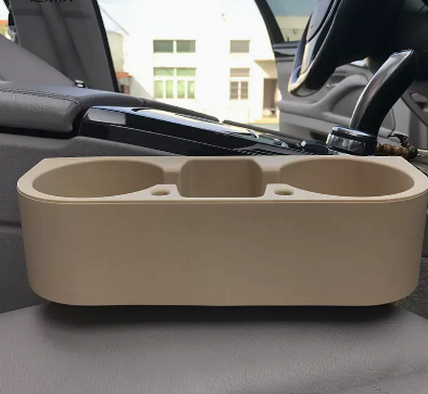 熱推車用多功能水杯架-【米色】水杯架/置物盒