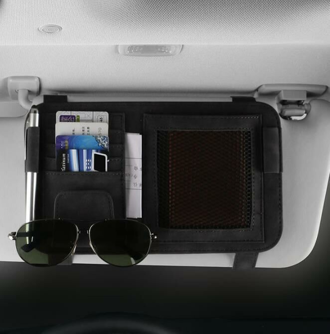 Car sun visor organizer [ Athens Black ] 