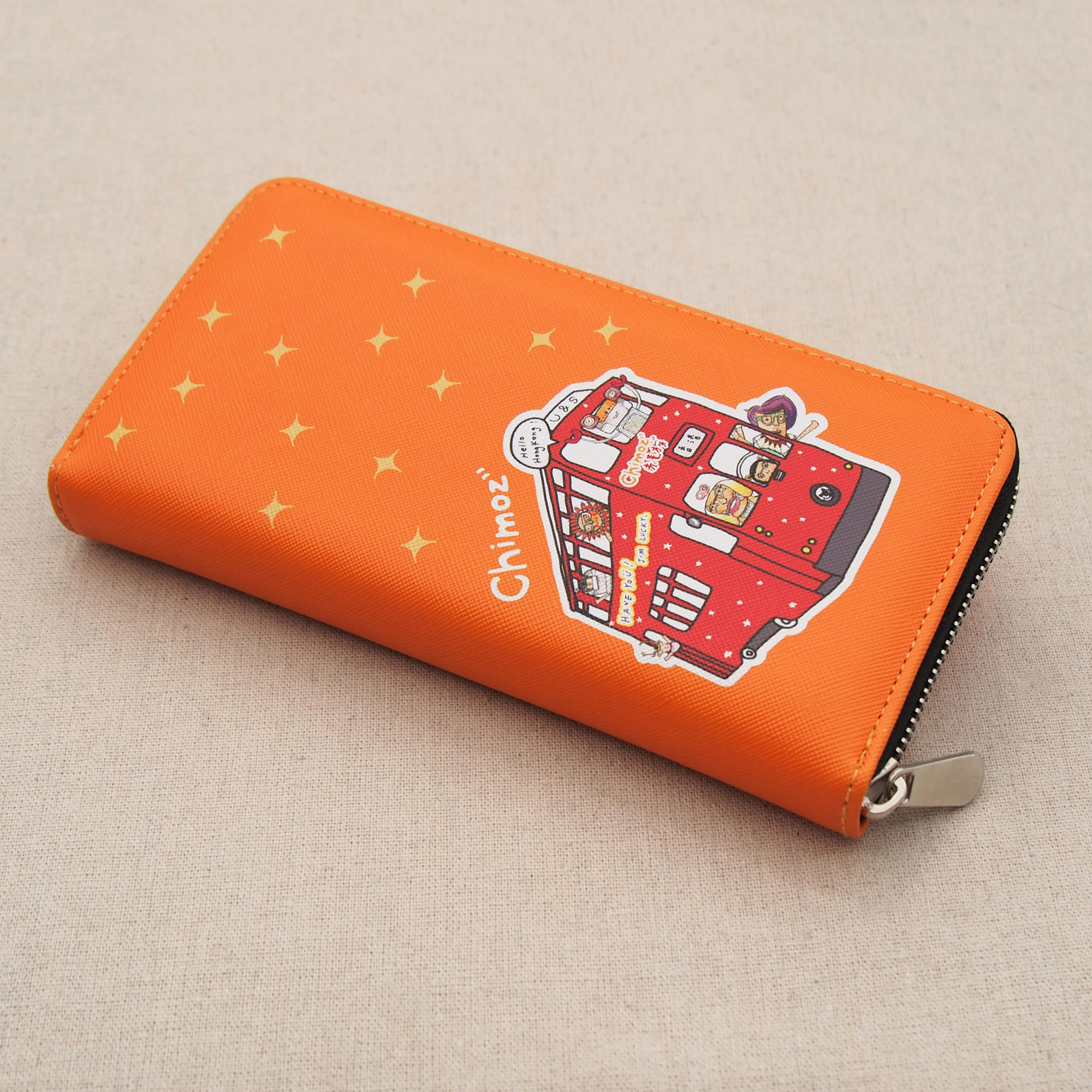 CHIMOZ X SANNIC SHOP illustrators collection chimoz hk (dim sum) long wallet with zipper