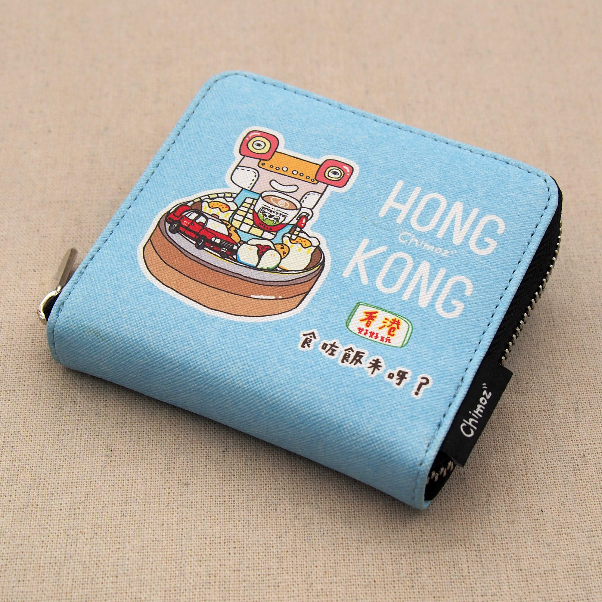 CHIMOZ X SANNIC SHOP illustrators collection chimoz hk (dim sum) wallet with zipper