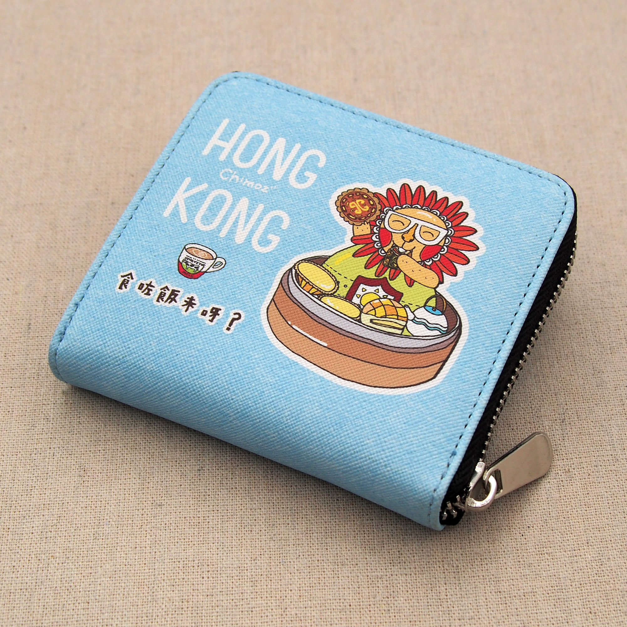 CHIMOZ X SANNIC SHOP illustrators collection chimoz hk (dim sum) wallet with zipper