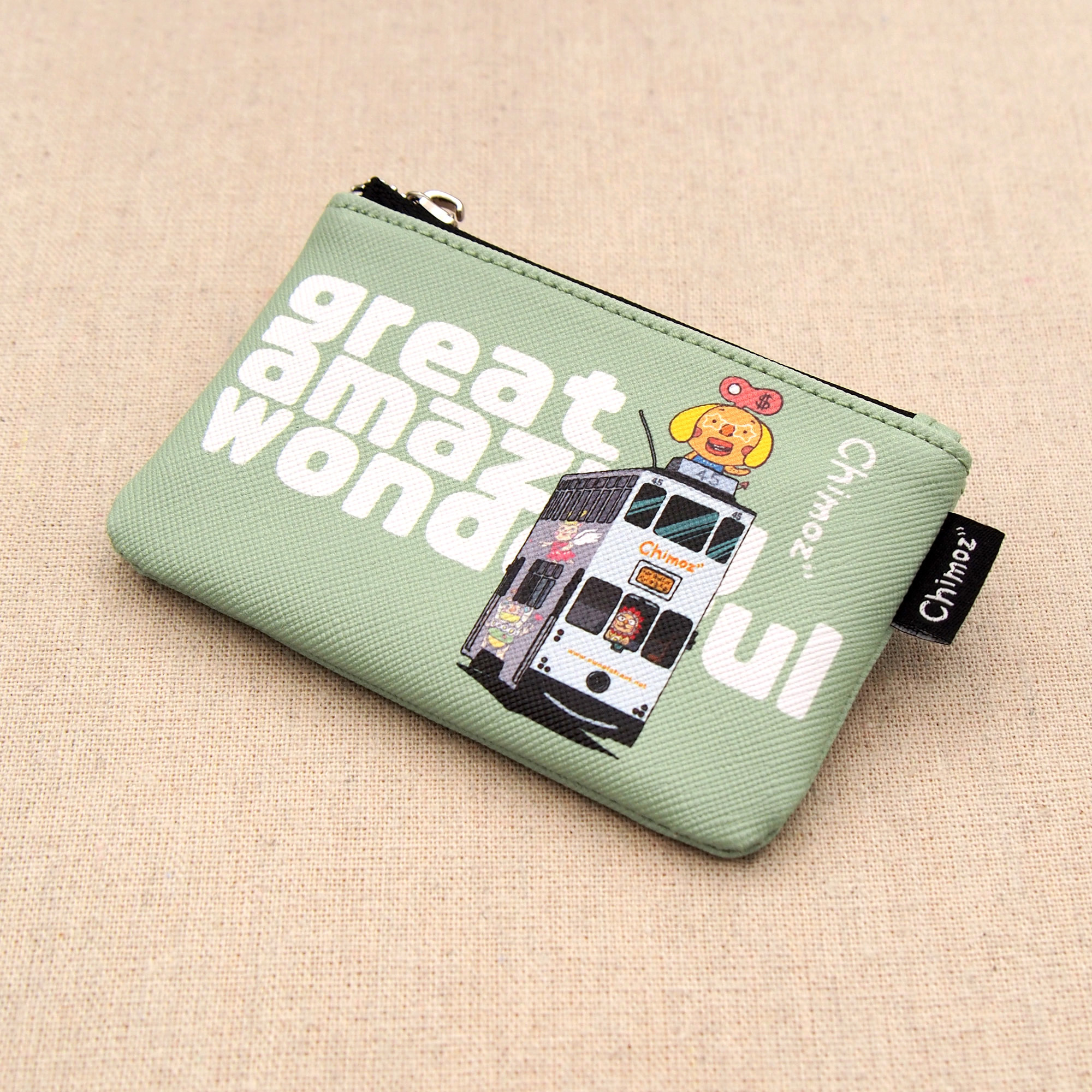 CHIMOZ X SANNIC SHOP illustrators collection chimoz hk (hk tram) coin purse