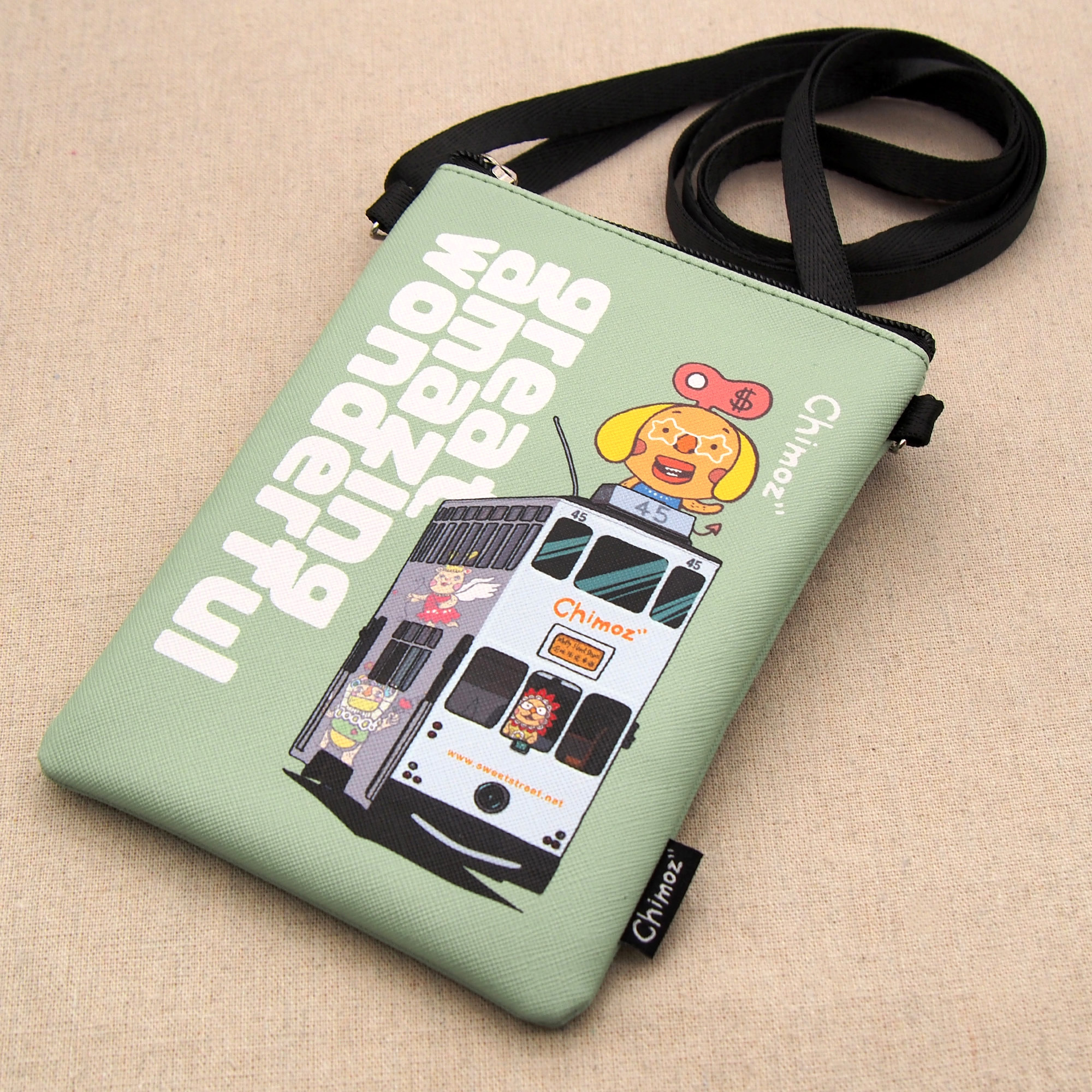 CHIMOZ X SANNIC SHOP illustrators collection chimoz hk (hk tram) phone bag