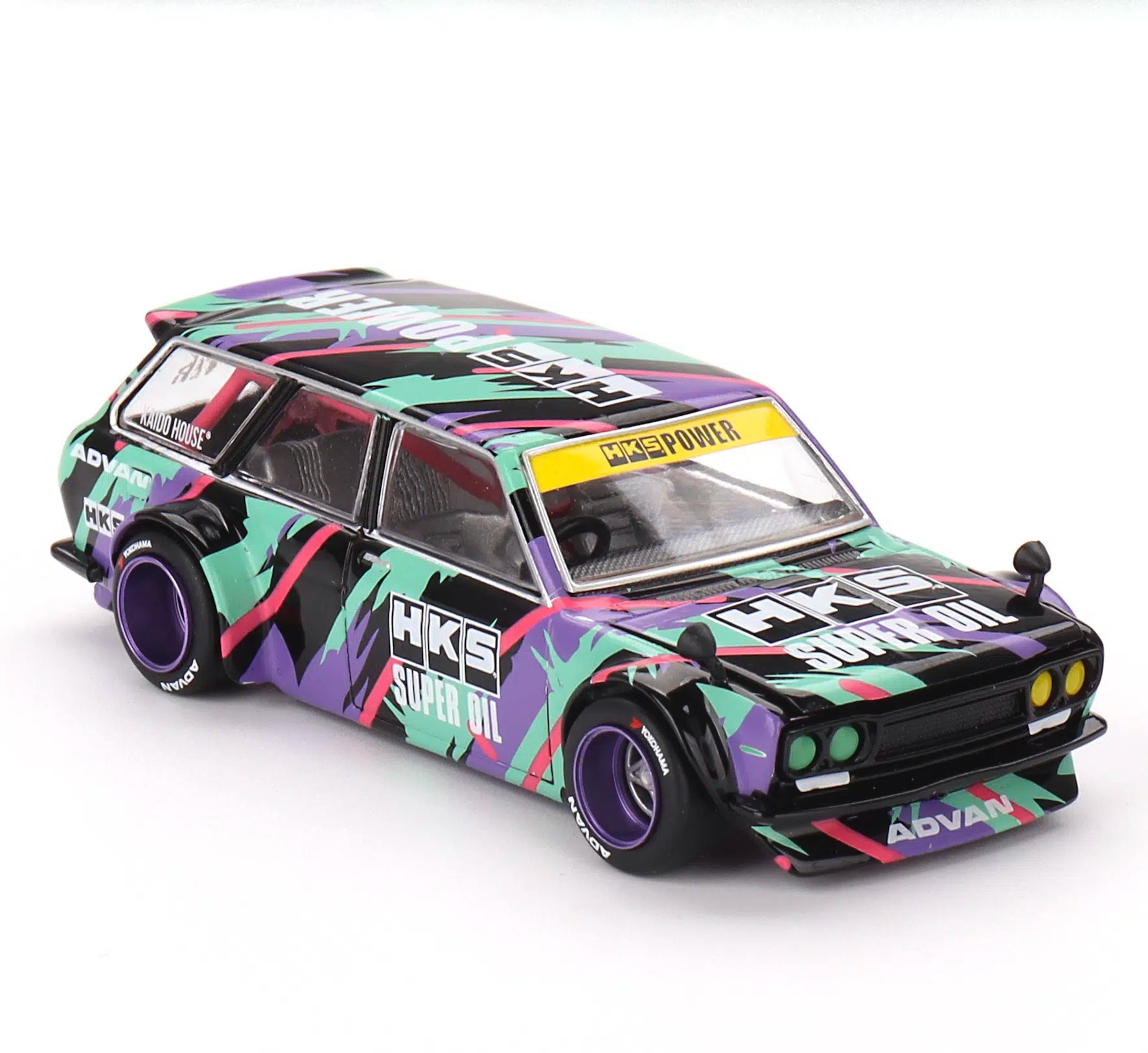 Mini GT Nissan Datsun KAIDO 510 Wagon  HKS V1