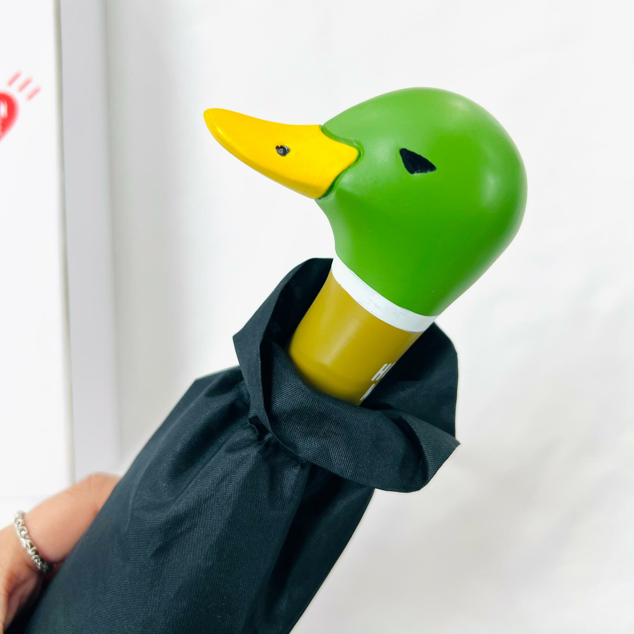 Human made DUCK COMPACT UMBRELLA 53cm -BLACK