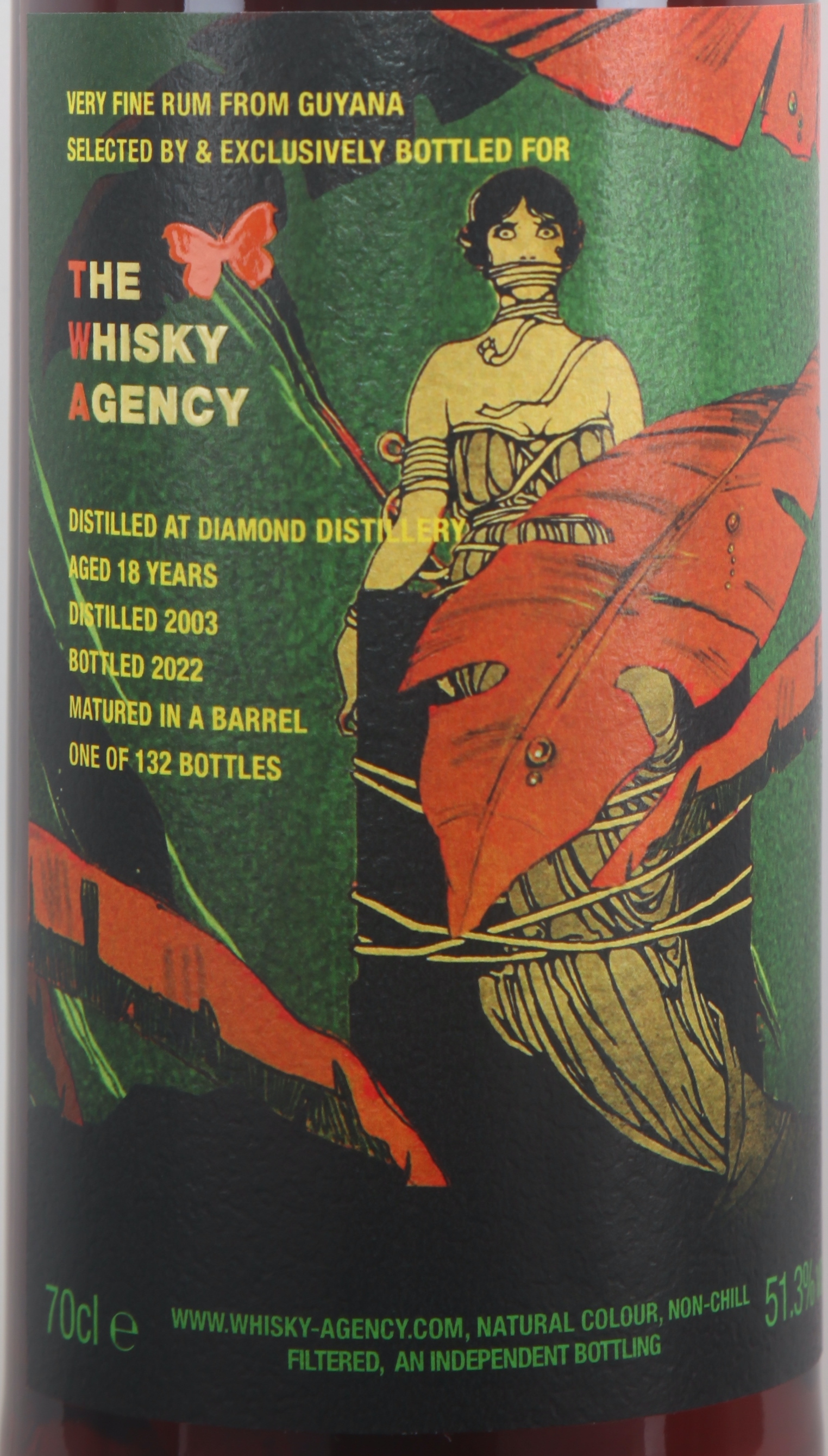 Guyana Rum (Diamond) 2003/2023 18YO 51.3% The Whisky Agency