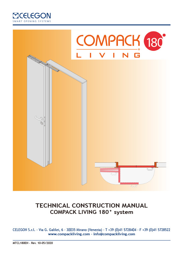 compack living 180 度 摺疊門鉸 安裝說明書 下載