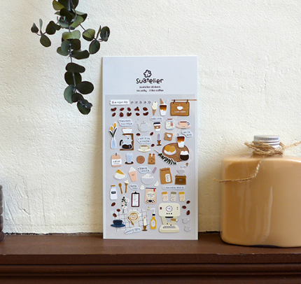 不透明款式 貼紙 咖啡廳｜SUATELIER 韓國