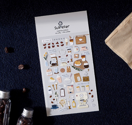 不透明款式 貼紙 咖啡廳｜SUATELIER 韓國