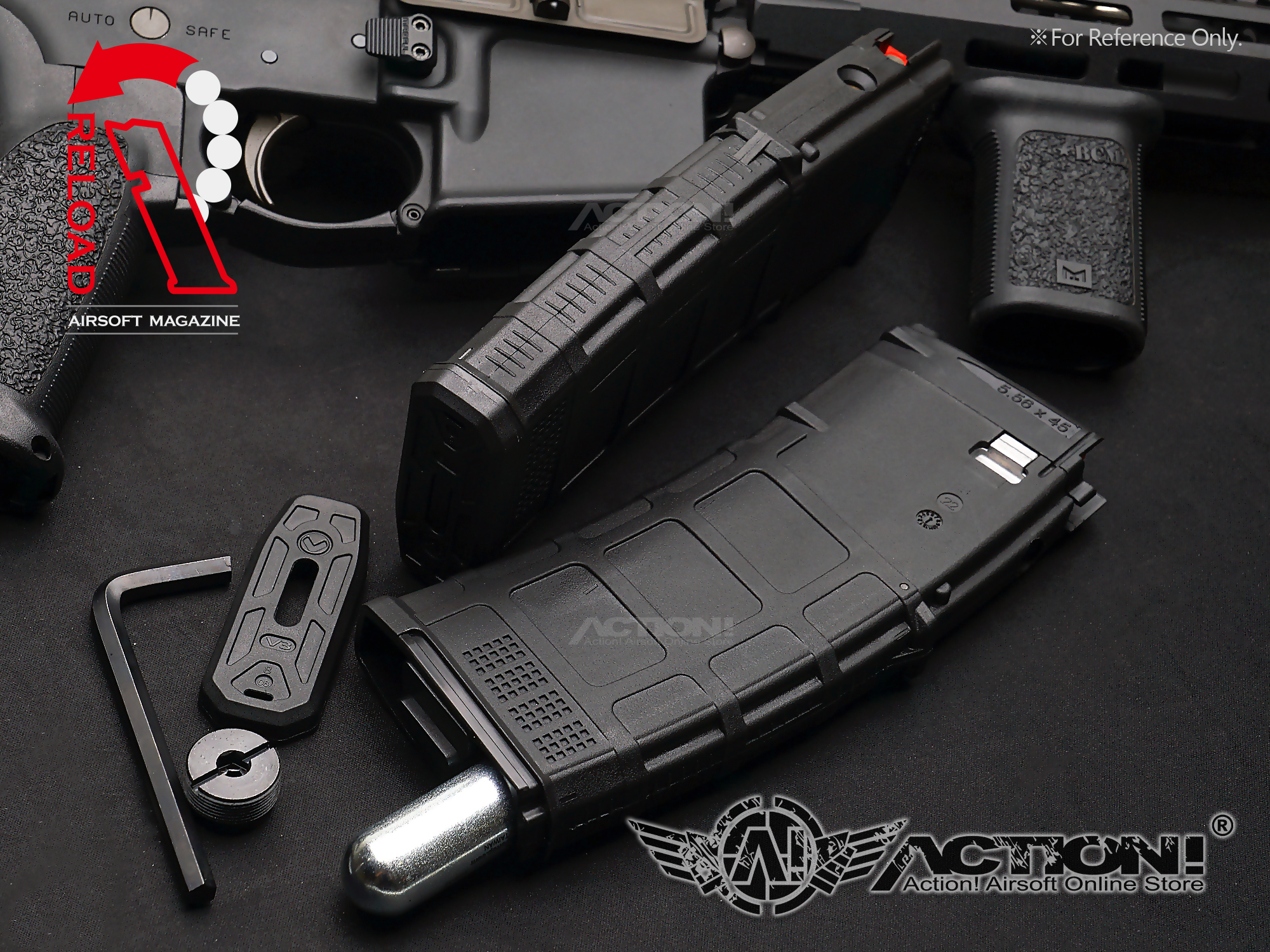 RELOAD - VFC VMAG V3 Type 30rds Lightweight CO2 Magazin