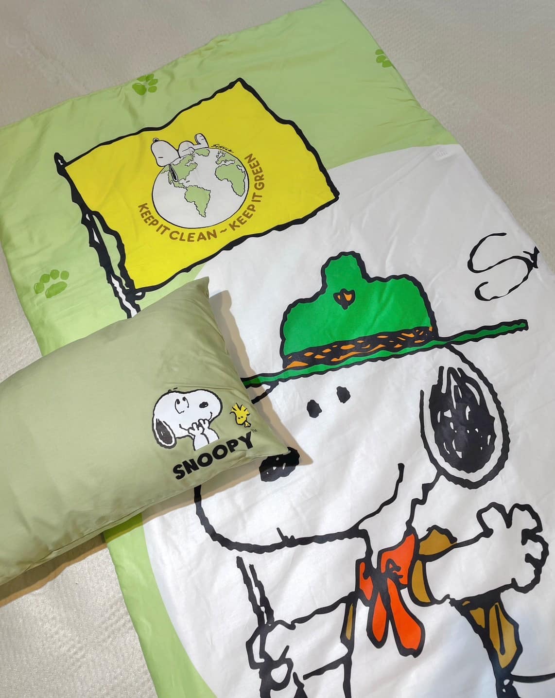 史努比多功能睡袋組｜快樂冒險