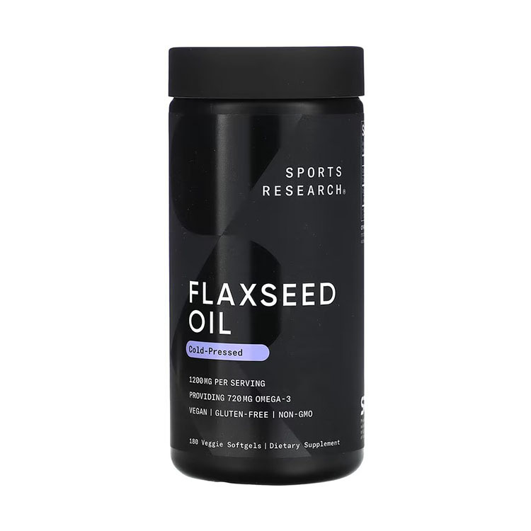 Sports Research Flaxseed Oil, 1,200 mg, 180 Veggie Softgels