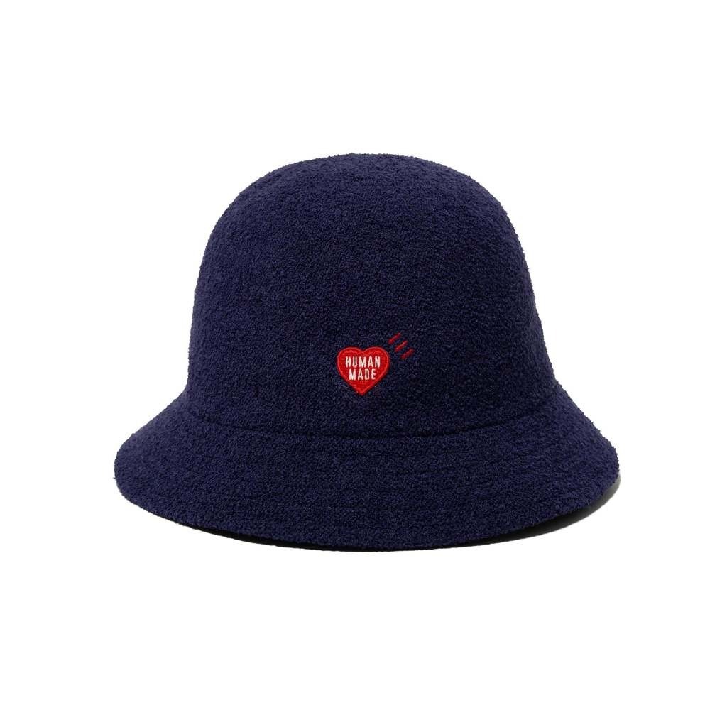 2024SS HUMAN MADE PILE BUCKET HAT 愛心 毛絨 漁夫帽 帽子 現貨