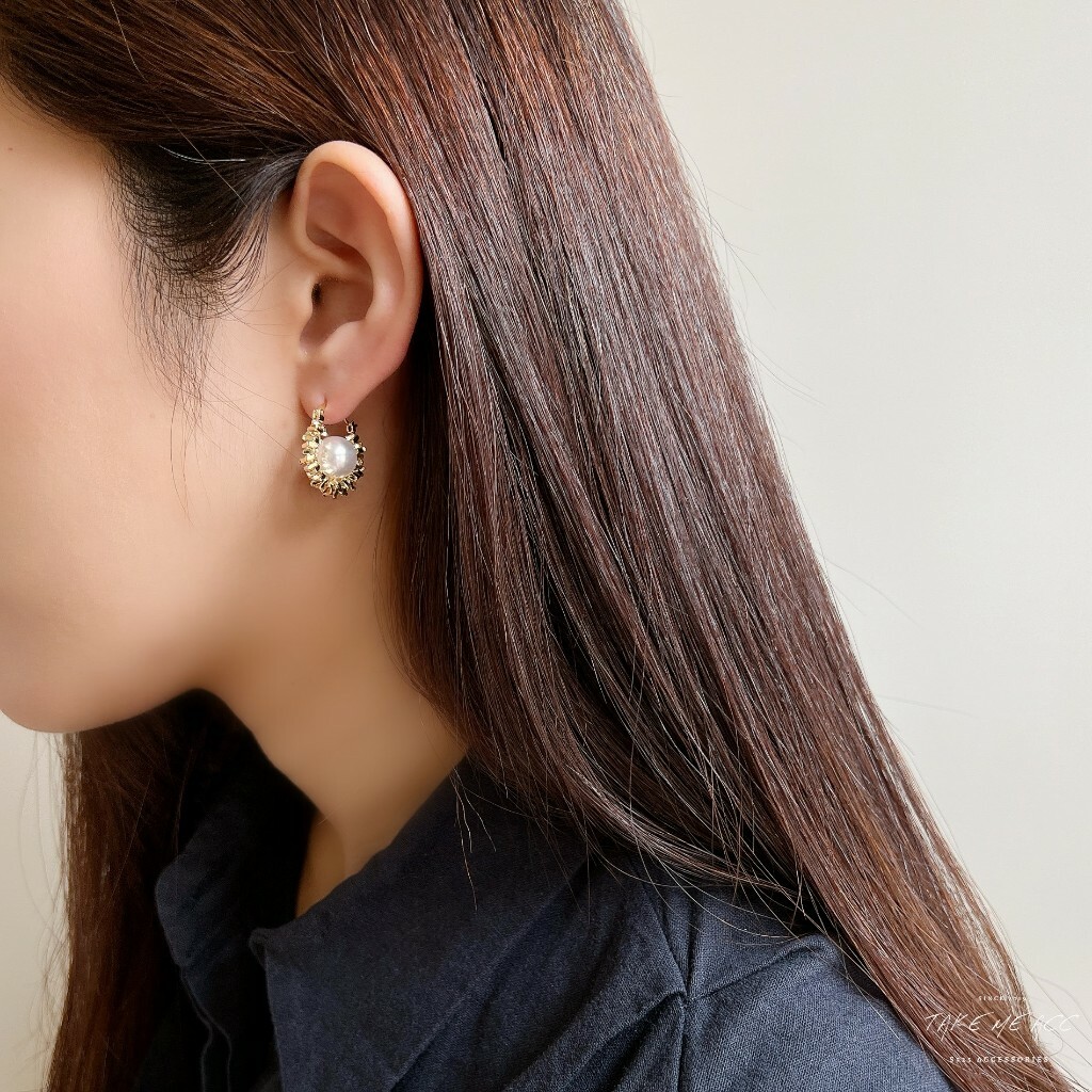 夏日煙火｜純銀針耳環