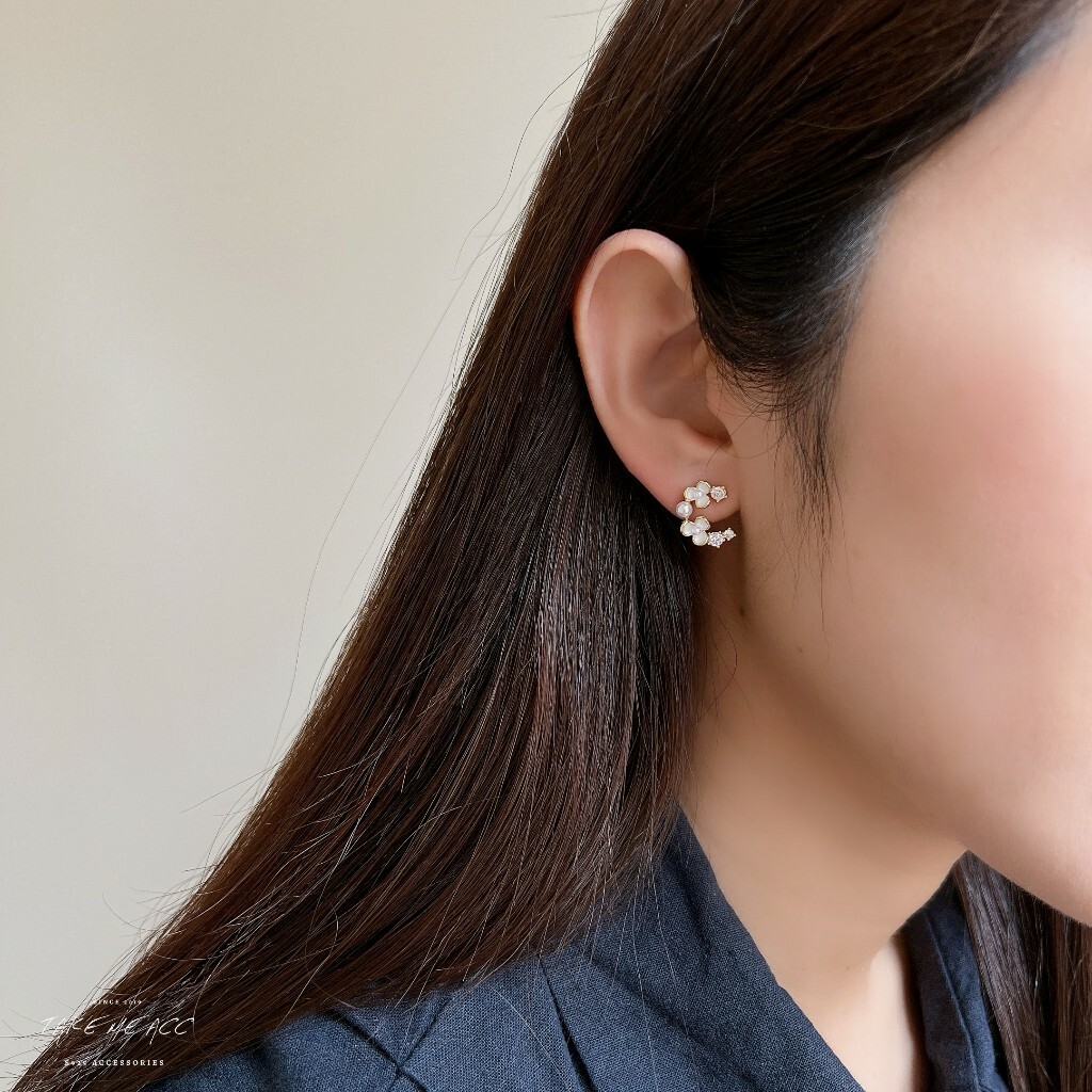 今年必買的花系列/繁花相伴｜純銀針耳環