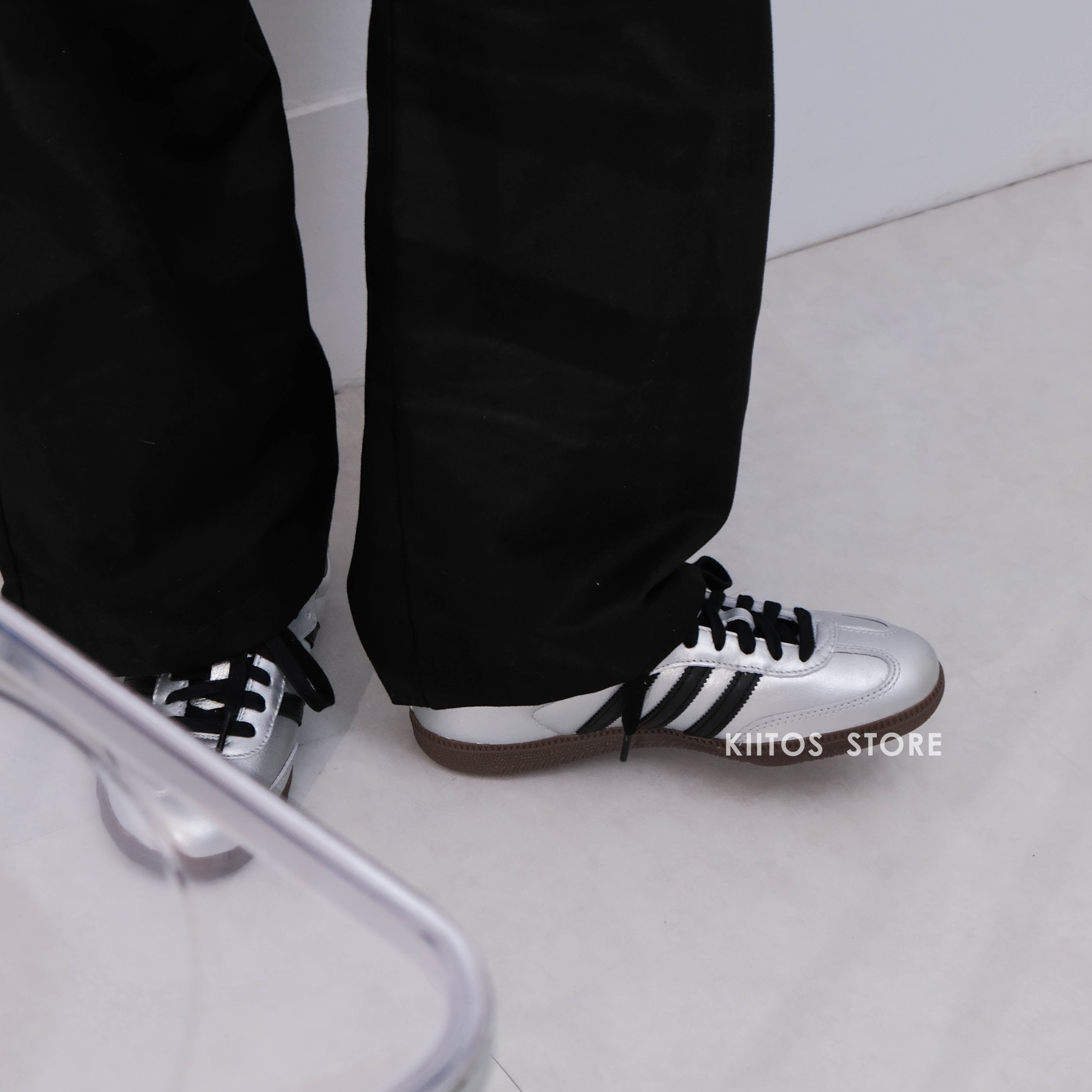 Adidas Originals Samba OG "Silver Black" 金屬銀黑 JI4218