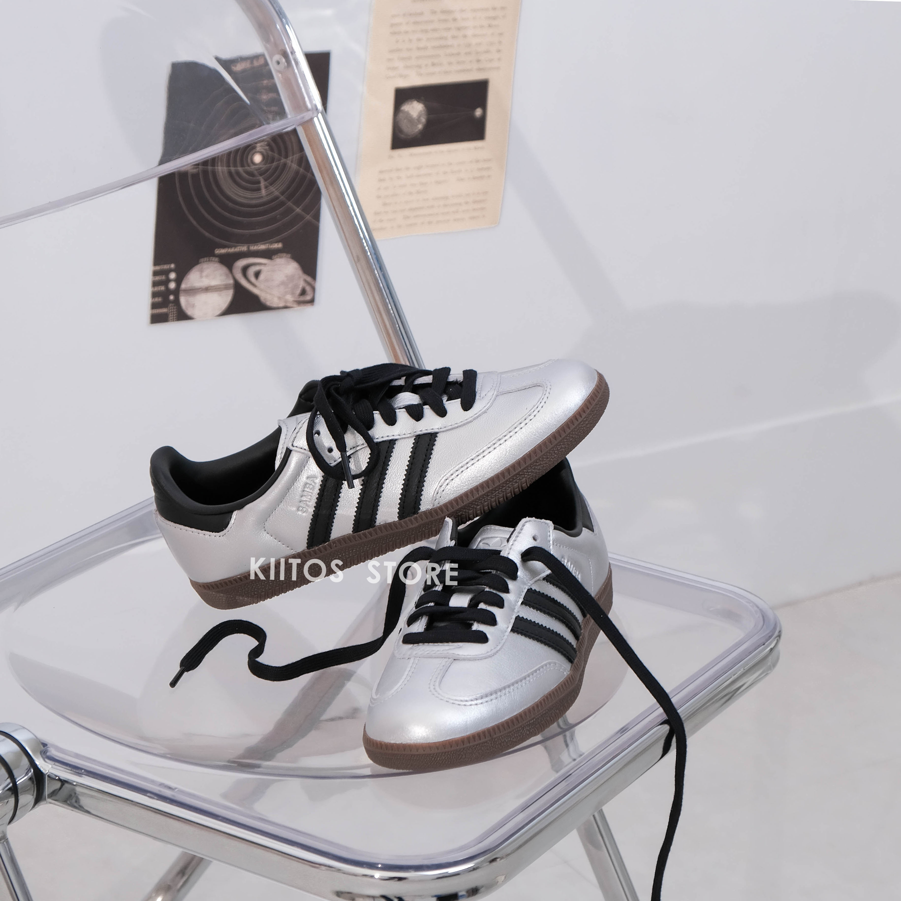 Adidas Originals Samba OG "Silver Black" 金屬銀黑 JI4218