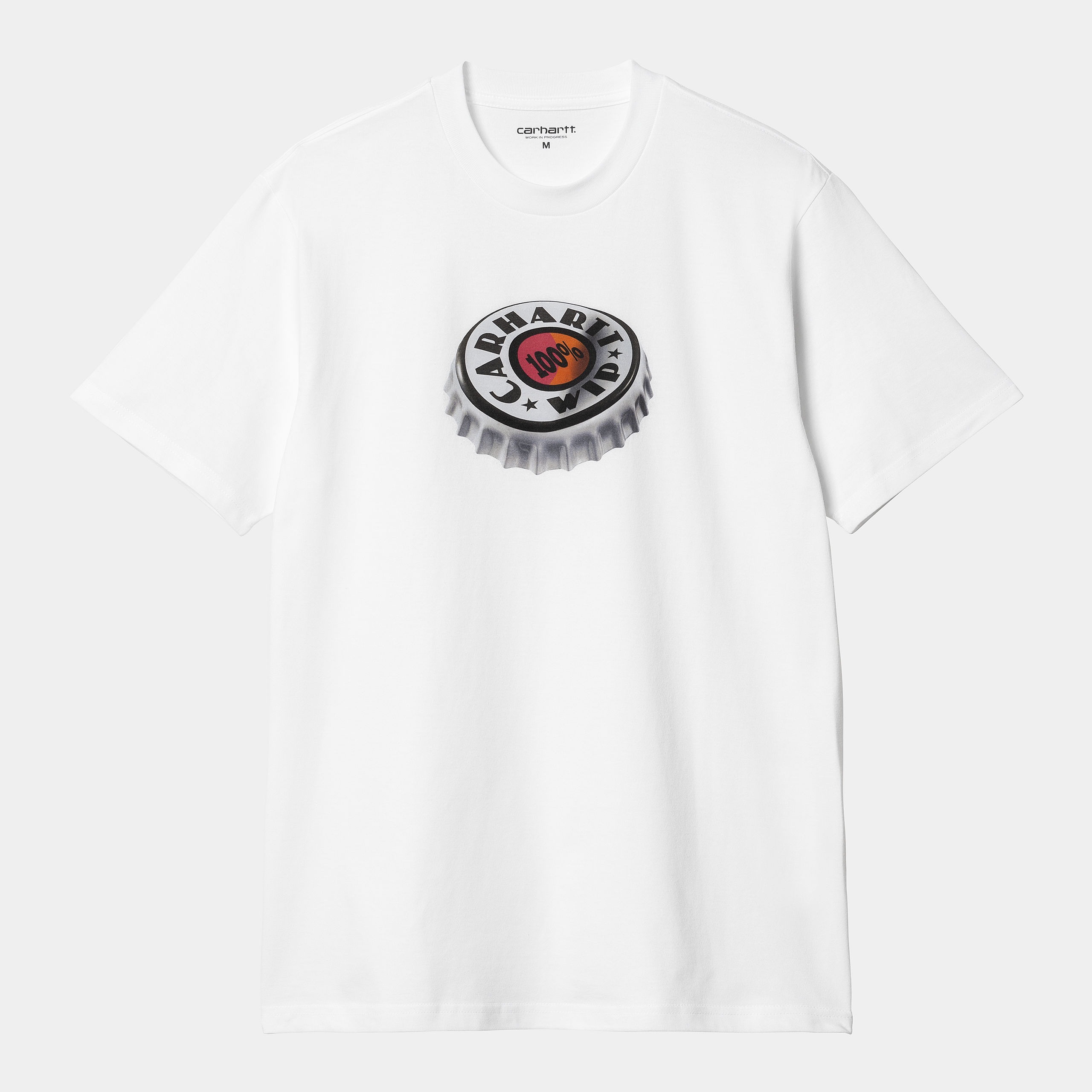 ★2024SS新作★CARHARTT★S/S BOTTLE CAP T-SHIRT Carhartt WIP Bottle Cap Mens T-Shirt - IO33179