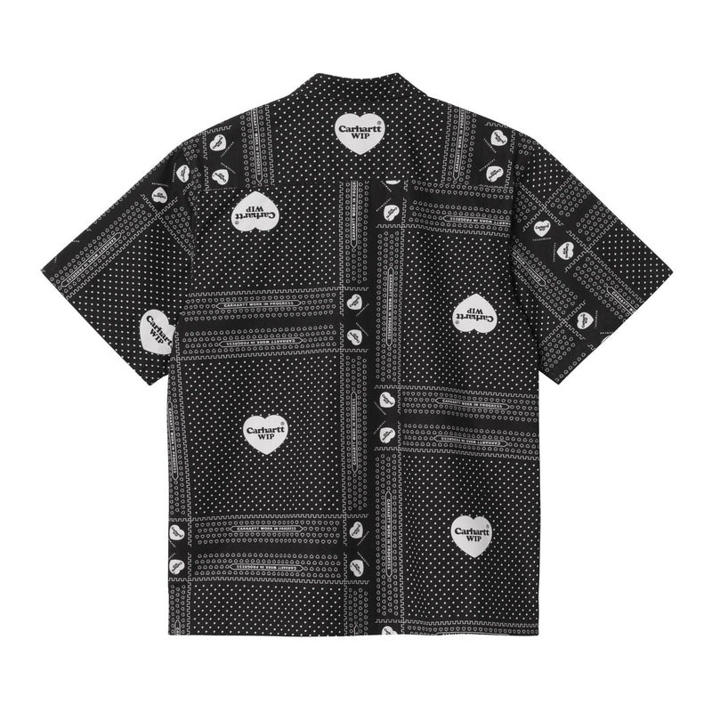 2024SS CARHARTT S/S Heart Bandana Shirt 愛心 拼接 夏威夷 短袖 襯衫 現貨 I033075