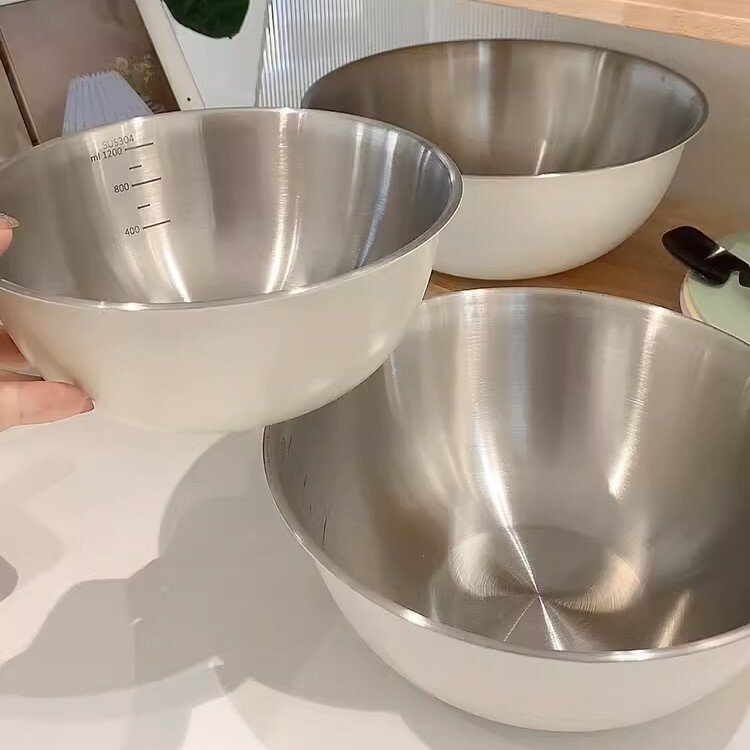 《4379》韓式簡約不鏽鋼料理大碗盆