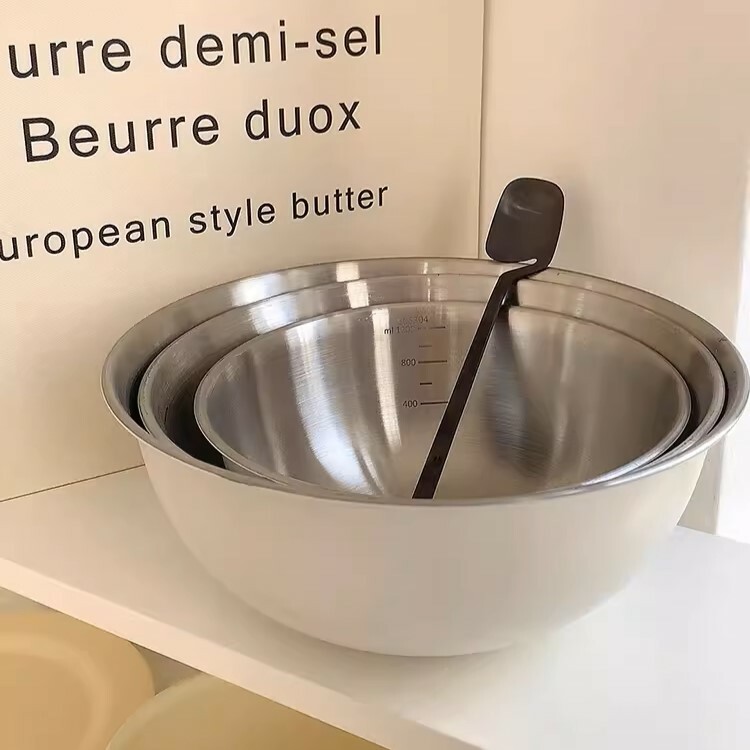 《4379》韓式簡約不鏽鋼料理大碗盆