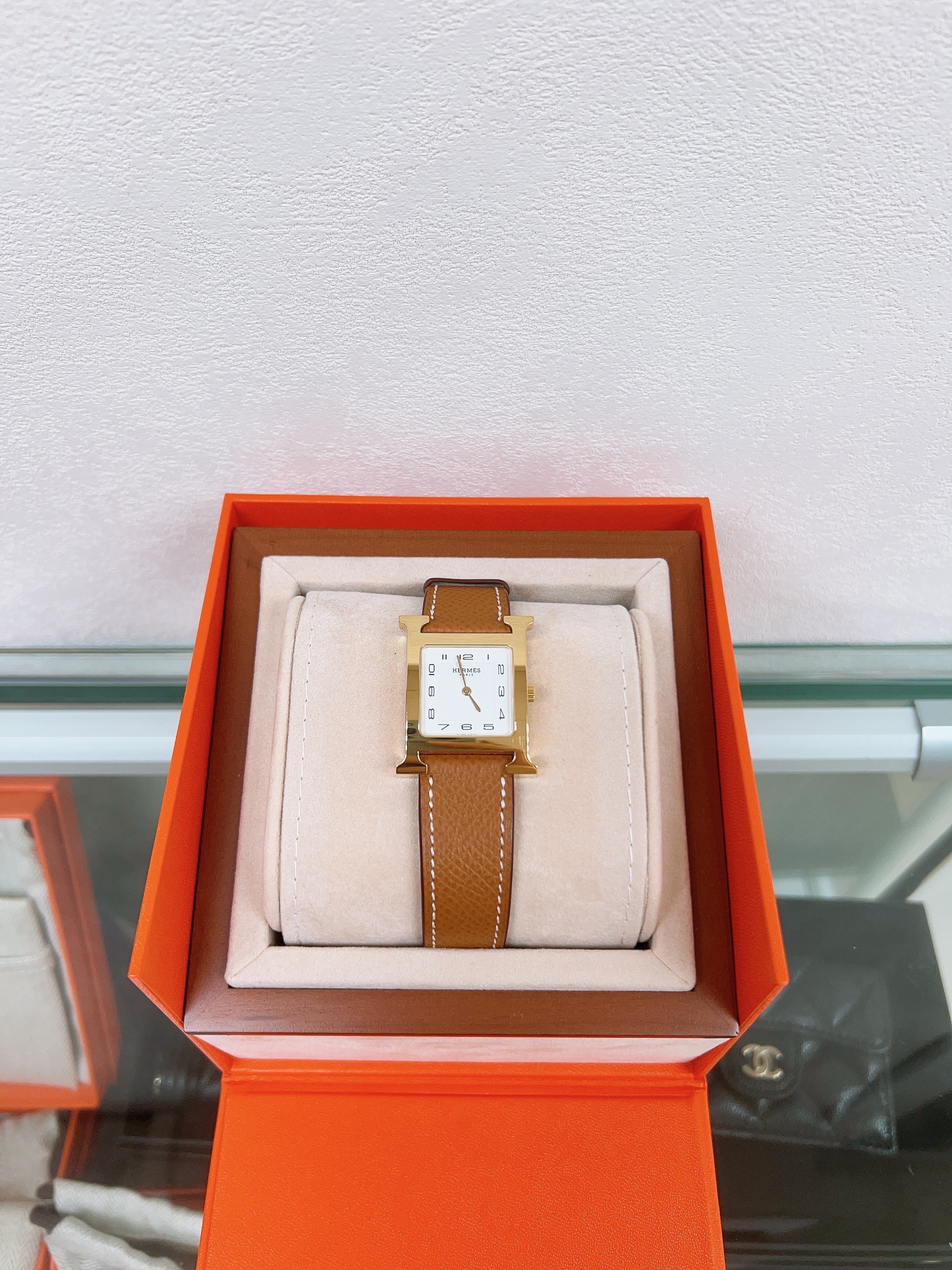 Hermes heure h watch 30mm medium model (gold)