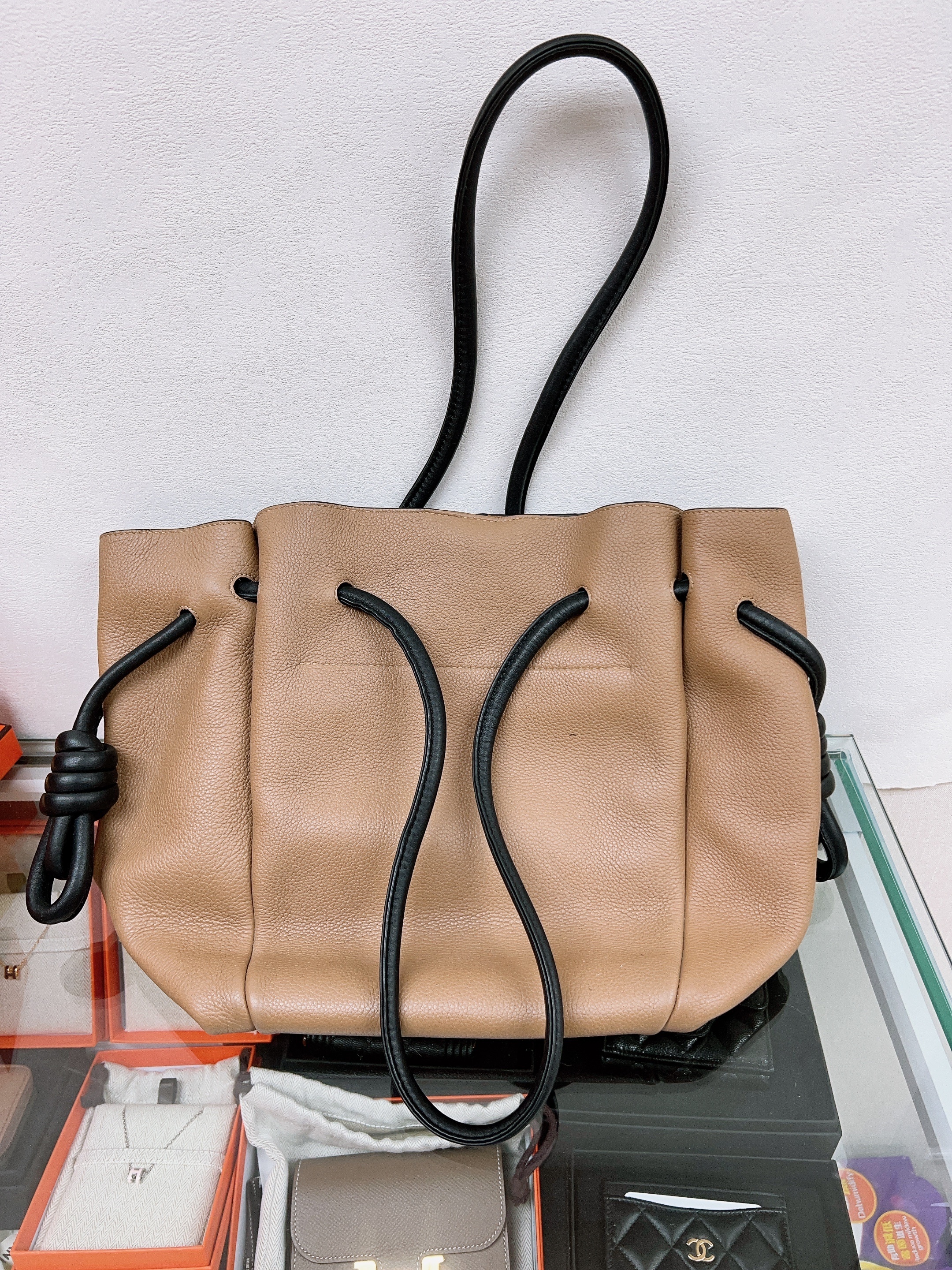 Loewe flamenco tote (brown)