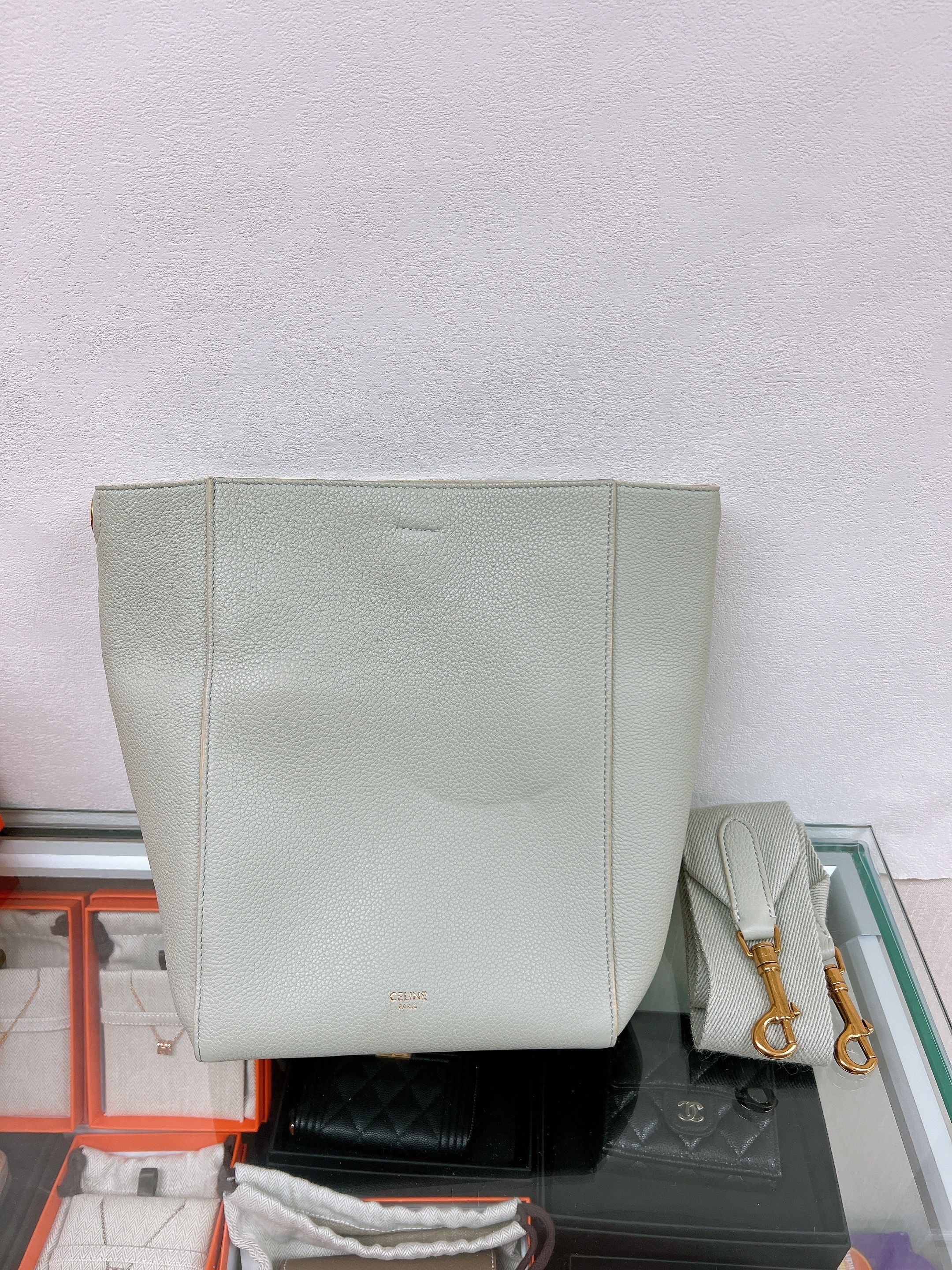 Celine bucket sangle small (mint)