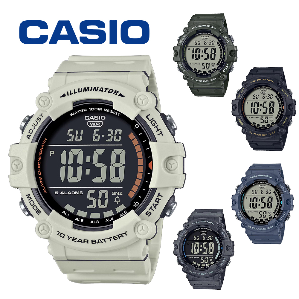 【CASIO 卡西歐】CASIO手錶 石英表 運動錶 登山錶 慢跑錶 游泳錶 防水錶 AE-1500WH AE-1500WHX
