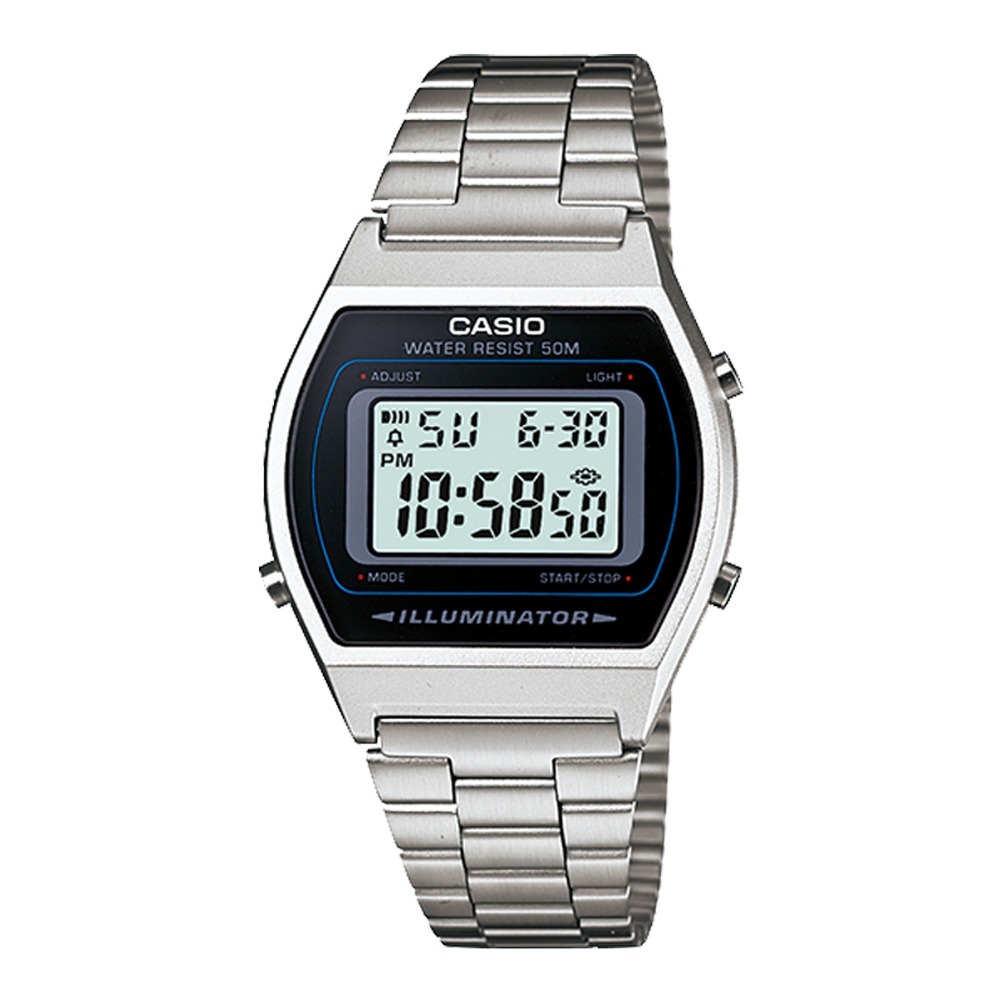 【CASIO 卡西歐】B640WD-1A 時尚簡約輕薄雅致防水電子手錶