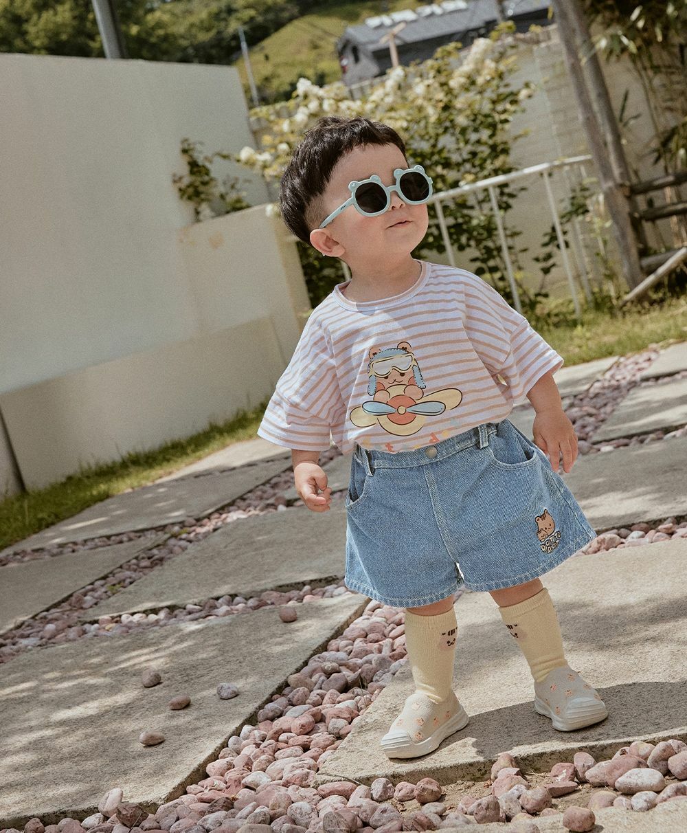 DOTtwins探頭小精靈-可愛松鼠牛仔短褲